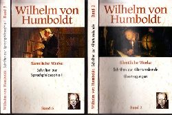 Stahl, Wolfgang;  Wilhelm von Humboldt - Smtliche Werke Band 2 + Band 5 2 Bcher 