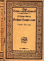 Sulger-Gebing, Emil;  Gerhart Hauptmann Aus Natur und Geisteswelt,Sammlung wissenschaftlich-gemeinverstndlicher Darstellung 283. Bndchen 