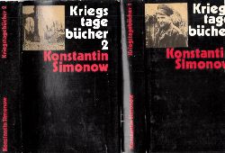 Simonow, Konstantin;  Kriegstagebcher erster Band 1941 und zweiter Band 1942 2 Bcher 