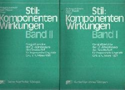 Khlwein, Wolfgang und Albert Raasch:  Stil: Komponenten - Wirkungen Band 1 + 2 Kongressberichte der 12. Jahrestagung der Gesellschaft fr Angewandte Linguistik GAL e.V., Mainz 1981 