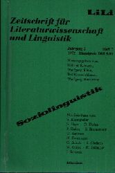 Dittmar, Norbert und Siegfried Jger:  Soziolinguistik Zeitschrift fr Literaturwissenschaft und Linguistik - Jahrgang 2 Heft 7 