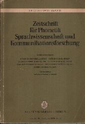 Meier, Georg Friedrich:  Zeitschrift fr Phonetik Sprachwissenschaft und Kommunikation Form, Semantik und Funktion der Sprache - Band 27 Heft 1-3 