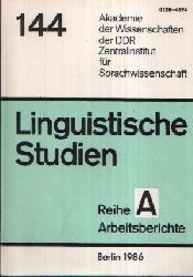 Autorengruppe:  Fachlexik im 19. Jahrhundert Linguistische Studien Reihe A Arbeitsbericht 144 