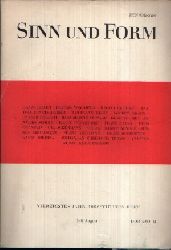 Akademie der Knste der DDR (Herausgeber):  Sinn und Form - Beitrge zur Literatur vierzigstes Jahr / 1988 / viertes Heft 