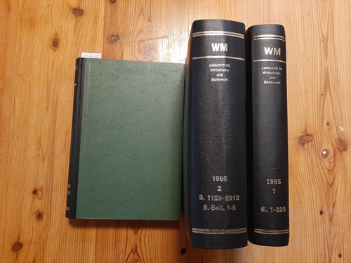 Diverse  Wertpapier-Mitteilungen, Zeitschrift für Wirtschafts- und Bankrecht, Jahrgang 1976 in 2 Bänden (2 BÜCHER) 