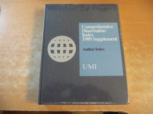 Diverse  Comprehensive Dissertation Index 1989 Supplement : Author Index 