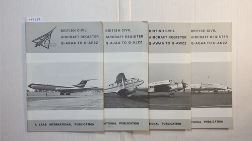 R Hoddinott  British Isles Civil Aircraft Register. (4 Hefte/ 1980); G-ARAA TO G-ARZZ; G-AJAA TO G-AJZZ; G-AWAA TO G-AWZZ; G-AOAA TO G-AOZZ 