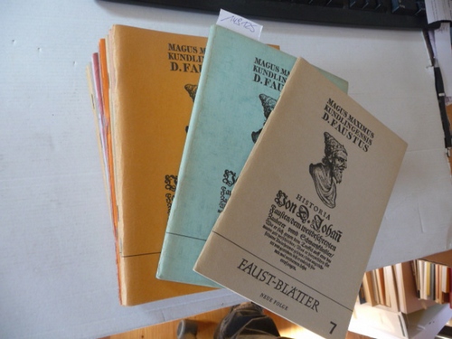 Theens, Karl (Hrsg.)  Faust-Blätter. Heft 28. Archiv-Nachrichten, Halbjahresschrift der Faust-Gesellschaft : Kovolut 20 Ausgaben aus den Jahren 1967 bis 1977 (2 BÜCHER) 