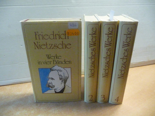 Nietzsche, Friedrich  Nietzsche, Friedrich:  Werke in vier Bänden / (Hrsg.). u. eingel. von Gerhard Stenzel (4 BÜCHER) 