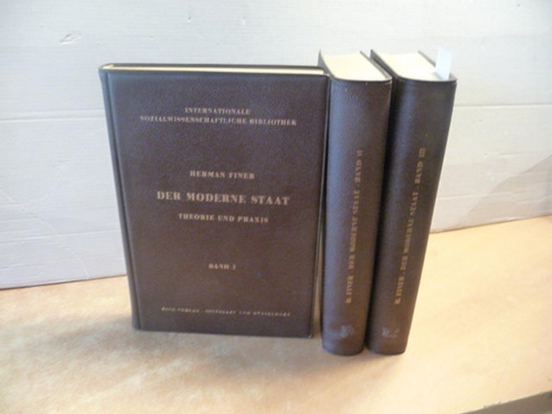 Finer, Herman  Der moderne Staat. 3 Bände. (Hrsg.) von Prof. S. Landshut 