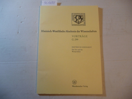 Gerhardt, Dietrich  Die Zeit und das Wertproblem, dargestellt an den Übersetzungen V. A. Zukovskijs 