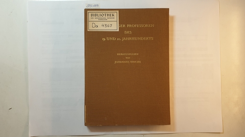 Vincke, Johannes  Freiburger Professoren des 19. und 20. Jahrhunderts 