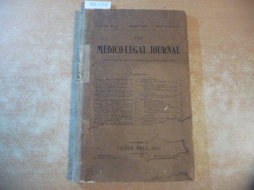 Clark Bell  The Medico-legal Journal : Vol. XIII. - No. 4 