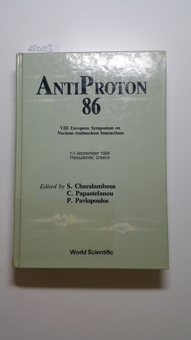 S. Charalambous, C. Papastefanou, P. Pavlopoulos  Antiproton 86: VIII European Symposium on Nucleon-Antinucleon Interactions : 1-5 September 1986, Thessaloniki, Greece: Conference Proceedings 