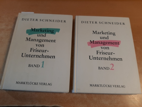 Dieter Schneider  Marketing und Management von Friseur-Unternehmen (Friseurunternehmen) Band 1+2 (2 BÜCHER) 