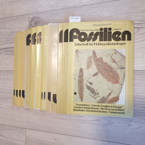   Fossilien-Zeitschrift für Hobbypaläontologen - 1986-2000 Konvolut (20 Hefte) 