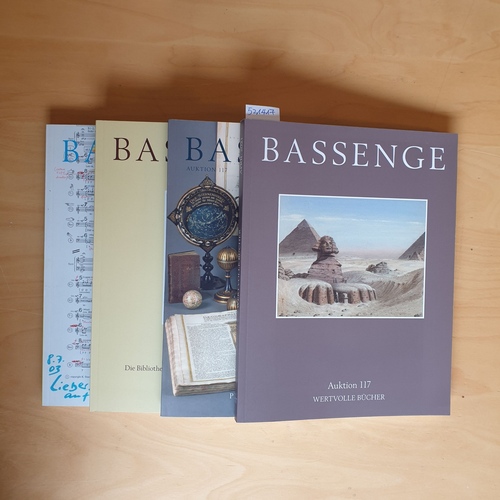 Bassenge, Tilman  Bassenge Auktion 117 (4 BÜCHER): Wertvolle Bücher + per aspera ad astra + Apokalypse + Literatur  u. Autographen 