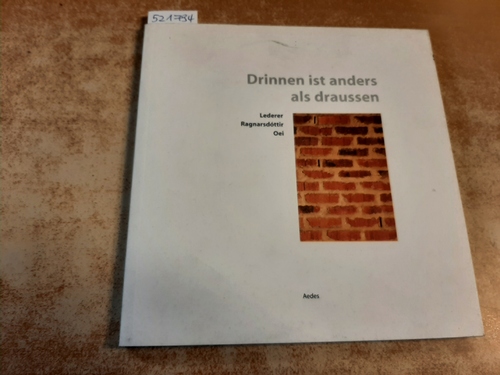   Drinnen ist anders als draussen : Lederer, Ragnarsdóttir, Oei ; [Ausstellung Aedes-West-Galerie, 17. November - 10. Dezember 2000] / 