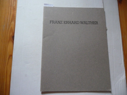 Diverse  Franz Erhard Walther: Works 1963-86 - With contributions by Rainer Crone, Joseph Kossuth and Franz Erhard Walther. Katalog zur Ausstellung in der John Weber Gallery. - gebrauchtes Buch 