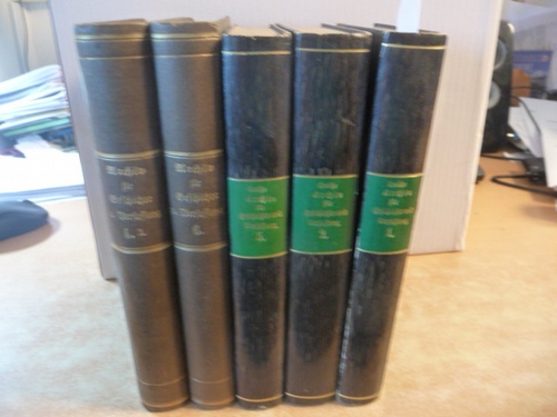 Lenthe, G. L. von (Hrsg.)  Archiv für Geschichte und Verfassung des Fürstenthums Lüneburg. Erster bis Achter (1860) Band in 10 Büchern (10 BÜCHER) 