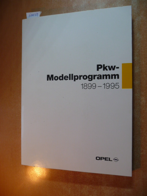 Diverse  PKW-Modellprogramm 1899-1995. Presseinformation von 1995 inklusive der 2 Disketten. 