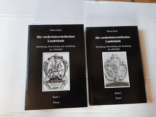 Speck, Dieter  Die vorderösterreichischen Landstände. Entstehung, Entwicklung und Ausbildung bis 1595/1602. Band. 1: Untersuchung . Band. 2: Materialsammlung. Veröffentlichungen aus dem Archiv der Stadt Freiburg im Breisgau 29 (2 BÜCHER) 