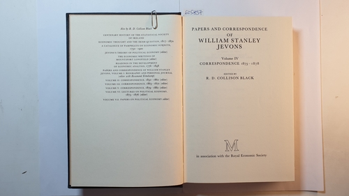 W S Jevons, R D Collison Black,  Papers and Correspondence of William Stanley Jevons - Volume 4: Correspondence, 1873-1878 