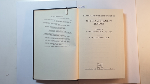 W S Jevons, R D Collison Black,  Papers and Correspondence of William Stanley Jevons - Volume 3: Correspondence, 1863-1872 