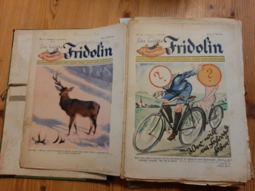 Diverse  Der Heitere Fridolin. Halbmonatsschrift Fr Sport, Spiel, Spass und Abenteuer. Ca. 10 Hefte aus dem 7. Jahrgang. 