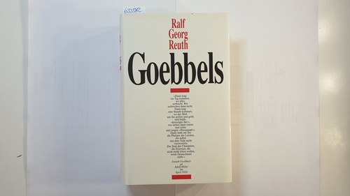 Reuth, Ralf Georg  Goebbels 