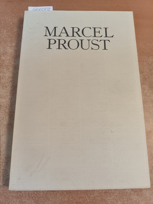Speck, Reiner (Hrsg.)  Marcel Proust - Werk und Wirkung - Erste Publikation der Marcel Proust Gesellschaft 