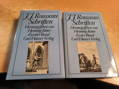 Jean J Rousseau (Autor) ; Henning Ritter (Herausgeber)  Jean-Jacques Rousseau Schriften. Band.1 + Band.2 (2 BÜCHER) 