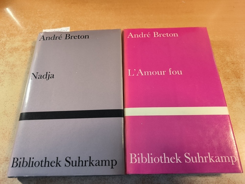 Breton, André ; Hölzer, Max [Übers.]  Nadja + L'amour fou, Mit 10 Bildtafeln,, Aus dem Französischen von Friedhelm Kemp (2 BÜCHER) 