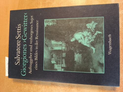 Settis, Salvatore  Giorgiones 'Gewitter' : Auftraggeber und verborgenes Sujet eines Bildes in der Renaissance 