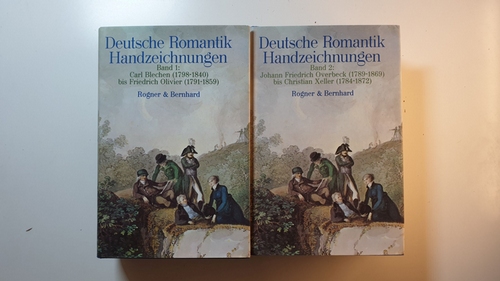 Bernhard, Marianne [Hrsg.]  Deutsche Romantik : Handzeichnungen. Band 1: Carl Blechen (1798-1840) bis Friedrich Olivier (1791-1859). Band 2: Johann Friedrich Overbeck (1789-1869) bis Christian Xeller (1784-1872). 2 Bände bearb. von Maren Gröning und Marie Luise Sternath (2 BÜCHER) 