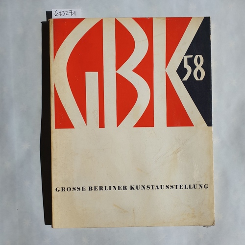   Grosse Berliner Kunstausstellung 1958 