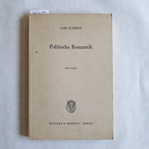 Schmitt, Carl  Politische Romantik 