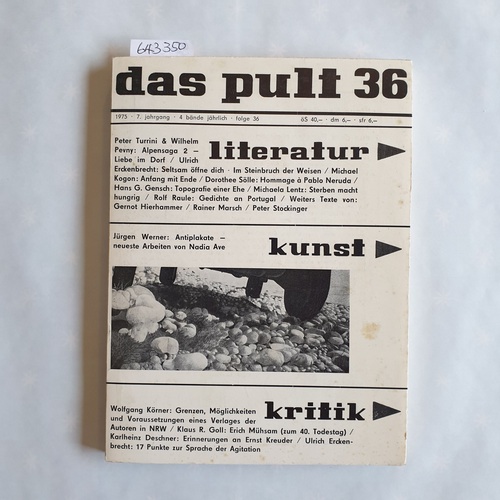 Baresch, Peter (Hrsg.)  das pult. (literatur. kunst. kritik) 7. Jahrgang. Folge 36 