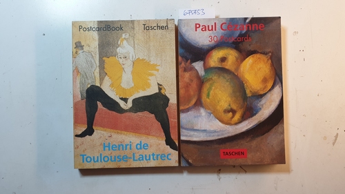 Diverse  Henri de Toulouse-Lautrec + Paul Cezanne (PostcardBooks): 30 Postcards (2 BÜCHER) 