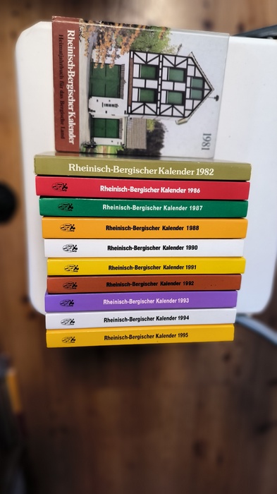 Diverse  Rheinisch-Bergischer Kalender Konvolu : Ein Heimatjahrbuch für den Rheinisch-Bergischen Kreis. 1977, 1980, 1981, 1982, 1983, 1984, 1985, 1986, 1987, 1988, 1990, 1991, 1992, 1993, 1994, 1995, 1998 und 1999 (18 BÜCHER) 