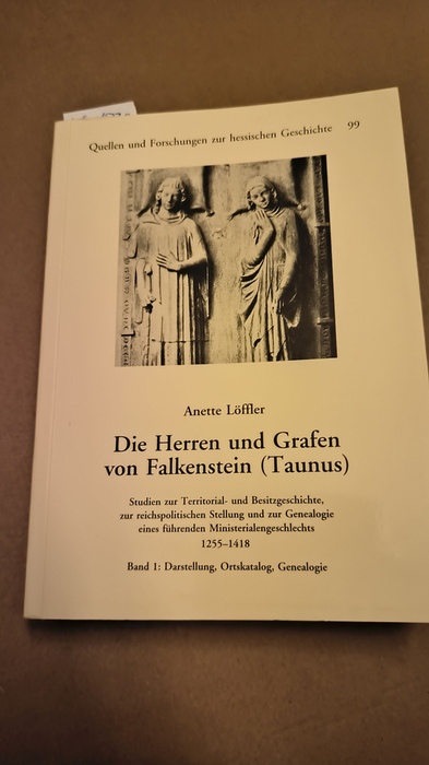 Löffler, Anette.  Die Herren und Grafen von Falkenstein (Taunus): Studien zur Territorial- und Besitzgeschichte zur reichspolitischen Stellung und zur Genealogie eines führenden Ministeruialgeschlechts 1255-1418 Teil I. Darstellung, Ortskatalog, Genealogie 