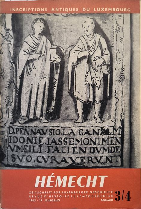 Diverse  Hemecht. Zeitschrift für Luxemburger Geschichte. Zur Tausendjahr-Feier der Stadt Luxemburg. 17. JG., Heft 3-4 