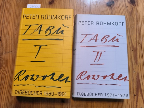 Rühmkorf, Peter  TABU I: Tagebücher 1989-1991 + TABU II: Tagebücher 1971-1972 (2 BÜCHER) 