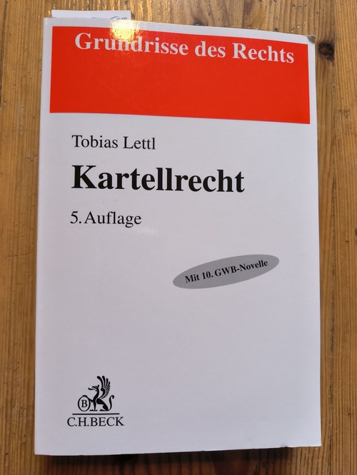 Lettl, Tobias (Verfasser)  Kartellrecht 