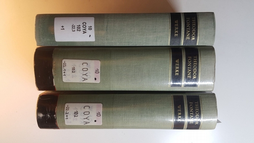 Diverse  Fontane, Theodor: Literarische Essays und Studien, Bd. 22, Causerien über Theater. (in 3 Teilen KOMPLETT) 