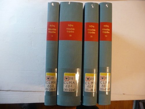 Lessing, Gotthold Ephraim  Gotthold Ephraim Lessings sämtliche Schriften. (Hrsg.) von Karl Lachmann. Erster bis 23. Band. 3. aufs neue durchgesehene und vermehrte Auflage, besorgt durch Franz Muncker. (23 BÜCHER) 