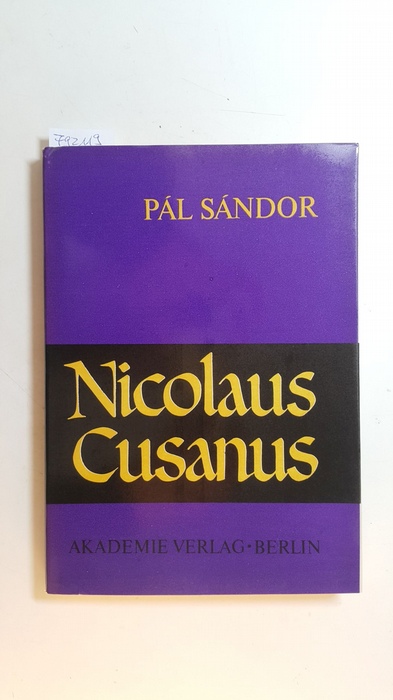 Sándor, Pál  Nicolaus Cusanus 