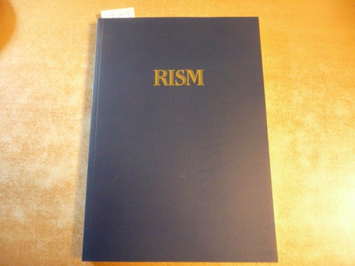 Diverse  Repertoire International des Sources Musicales (RISM) / Internationales Quellenlexikon der Musik. Zusatzband. (German text only). 