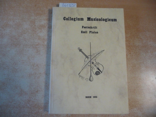 GUTIÉRREZ-DENHOFF (HG.), MARTELLA  Collegium Musicologicum. Festschrift Emil Platen zum Sechzigsten Geburtstag 