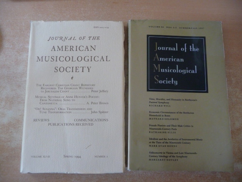 Diverse  Journal of the American Musicological Society : Vol. XV. (1962) to Vol. 54 (2001) (116 Books) 